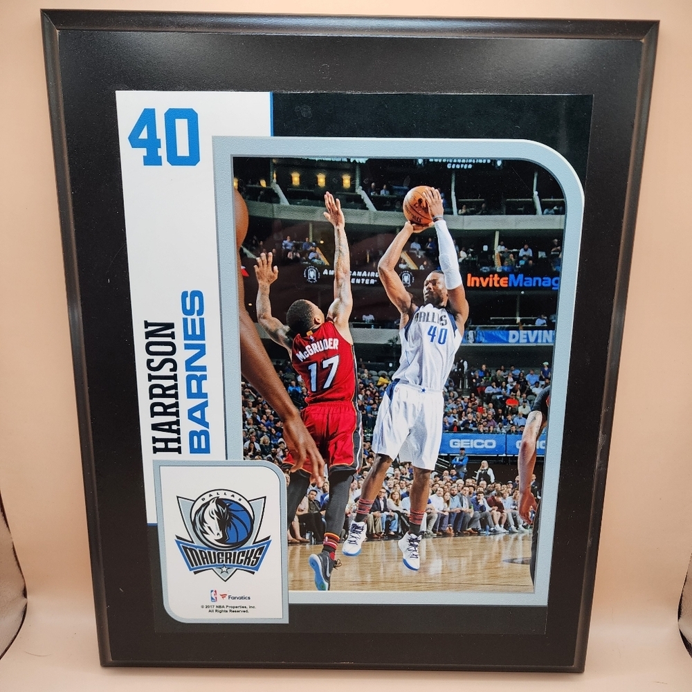 Dallas Mavericks Framed Picture Harrison Barnes 40 NBA Fanatics